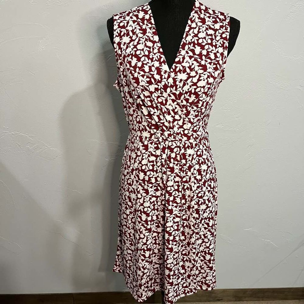 Banana Republic Women's Pleated Knit Wrap Dress Sleeveless Size Small​​​​​​​